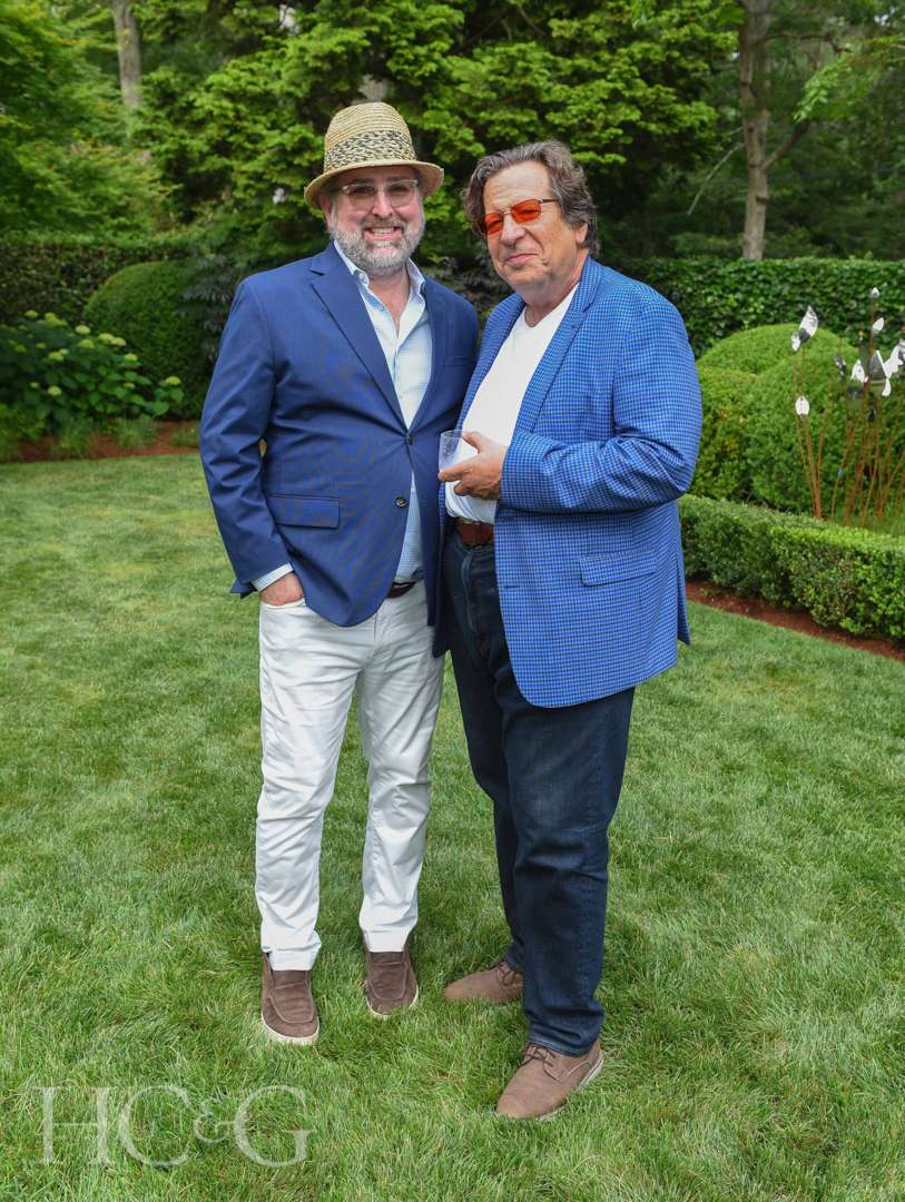 Clinton Smith and Martin Schwartz at East Hampton Celebration of Art in the Garden