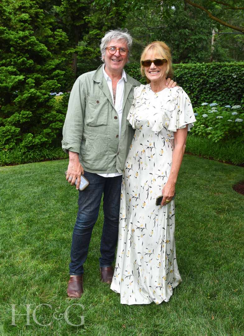 Russell E Steele and Pamela Eldridge at East Hampton Celebration of Art in the Garden