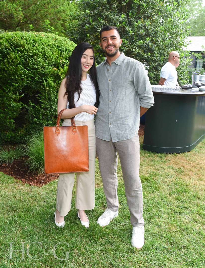 Karen Loc and Ahmet Oz at East Hampton Celebration of Art in the Garden