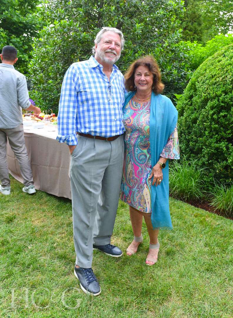 Donald Barker and Lisa Rose at East Hampton Celebration of Art in the Garden