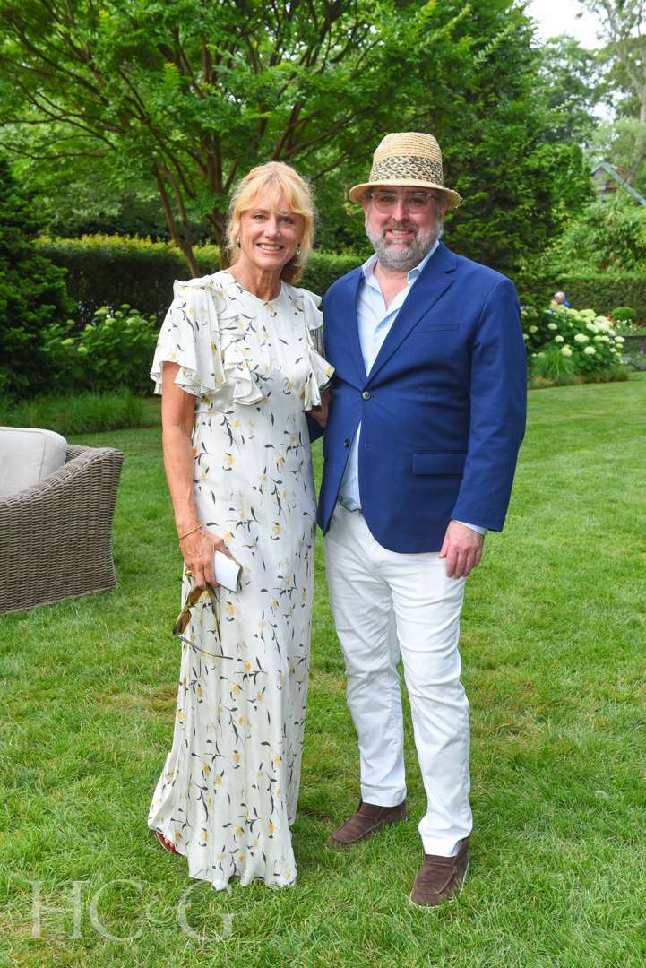 Pamela Eldridge and Clinton Smith at East Hampton Celebration of Art in the Garden