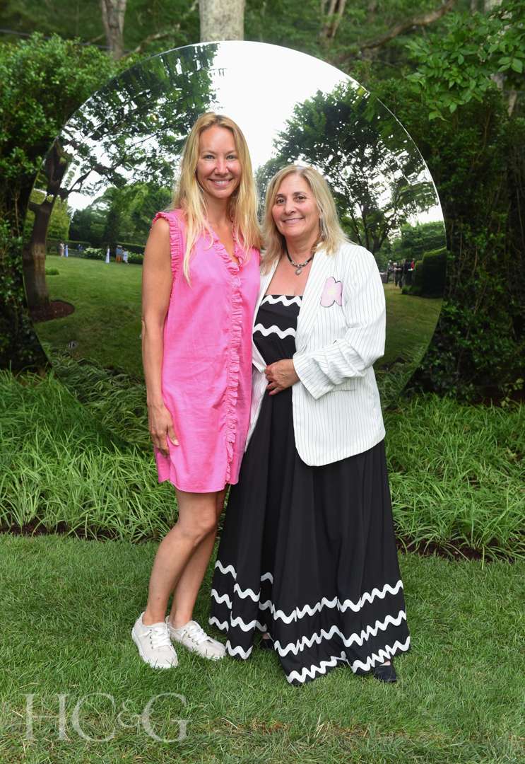 Erica Smitheman and Lori Miller at East Hampton Celebration of Art in the Garden