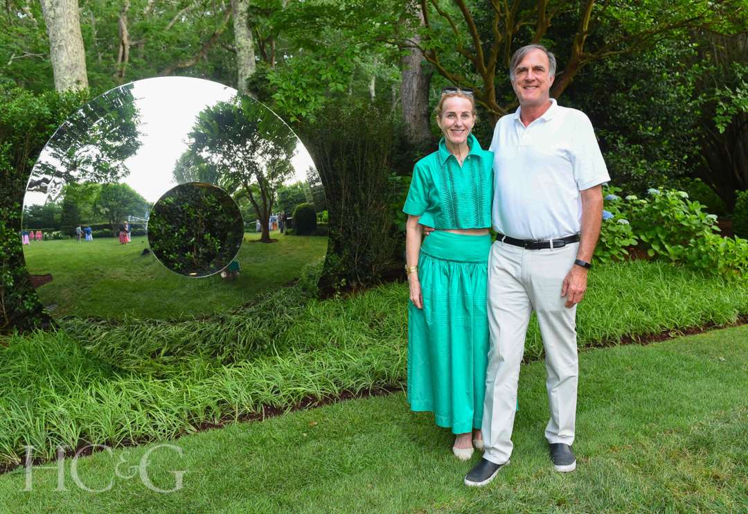Margaret Somerste and Chris Lukas at East Hampton Celebration of Art in the Garden