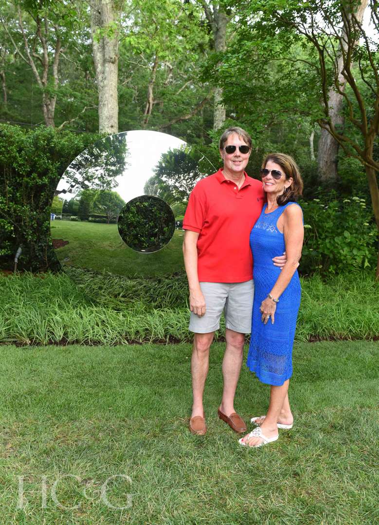 Mitch Borcherding and Carol Valentine at East Hampton Celebration of Art in the Garden