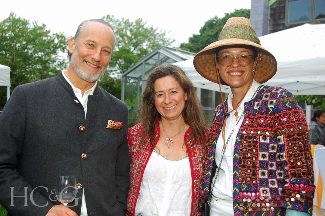 Michael Drury, Kitty Clay, and Andressa Costa at Much Ado About Madoo Cocktail Party 2025