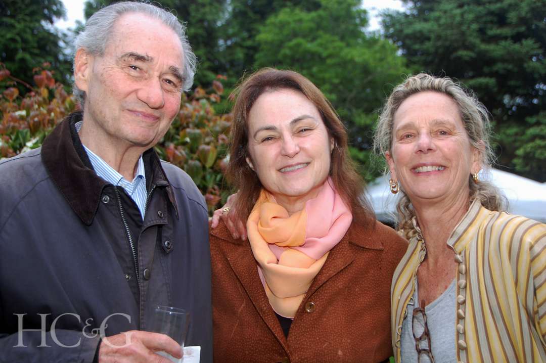 Carlos Brillembourg, Karin Waisman, and Tria Giovan at Much Ado About Madoo Cocktail Party 2025