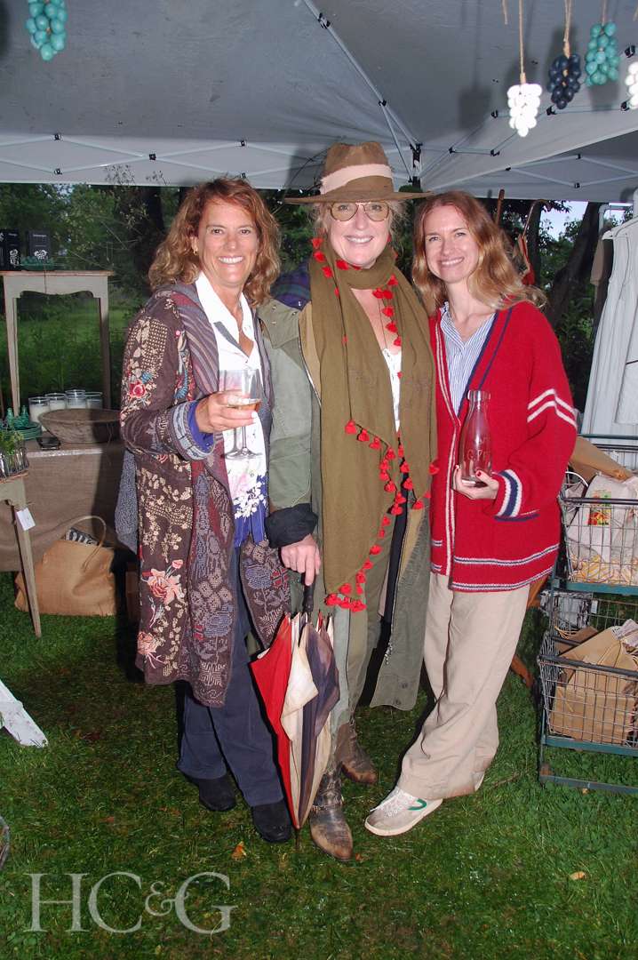 Yvette Milavec, Zoe Hoare, and Maria Lacava at Much Ado About Madoo Cocktail Party 2025