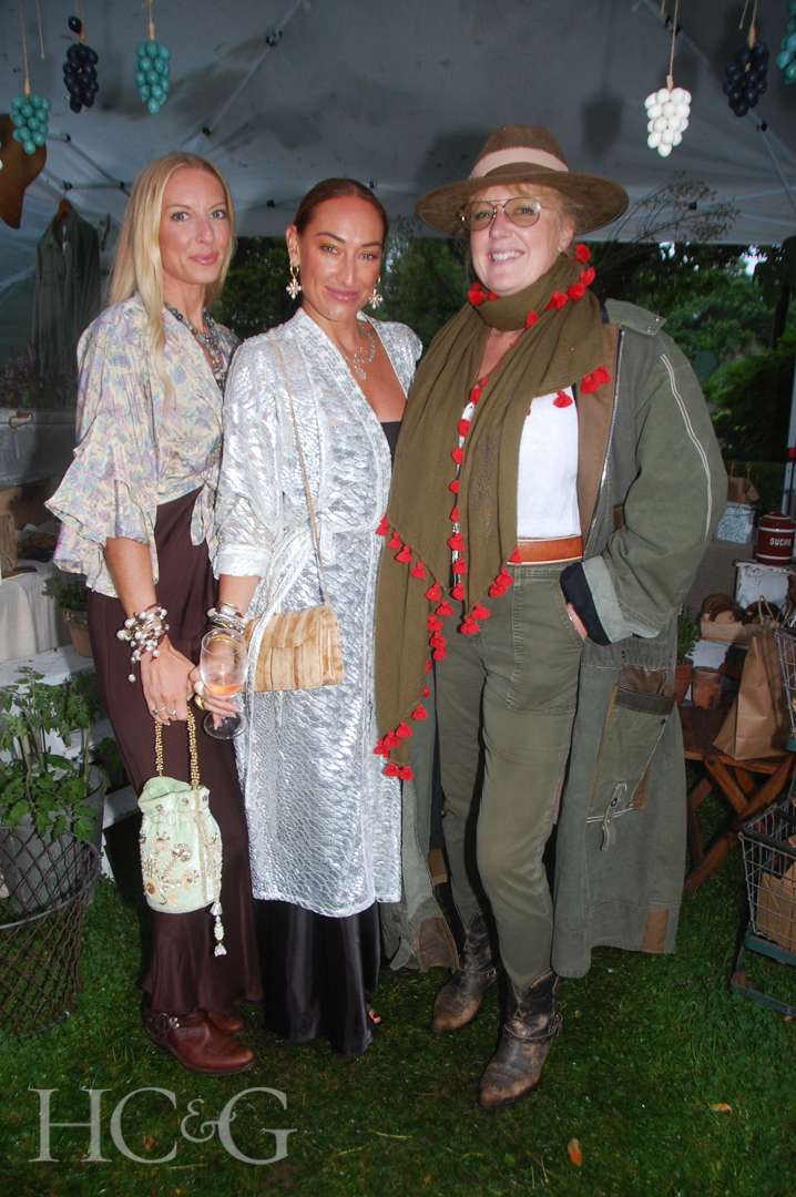 Jen Lucey, Hilary Madigan, and Zoe Hoare at Much Ado About Madoo Cocktail Party 2025