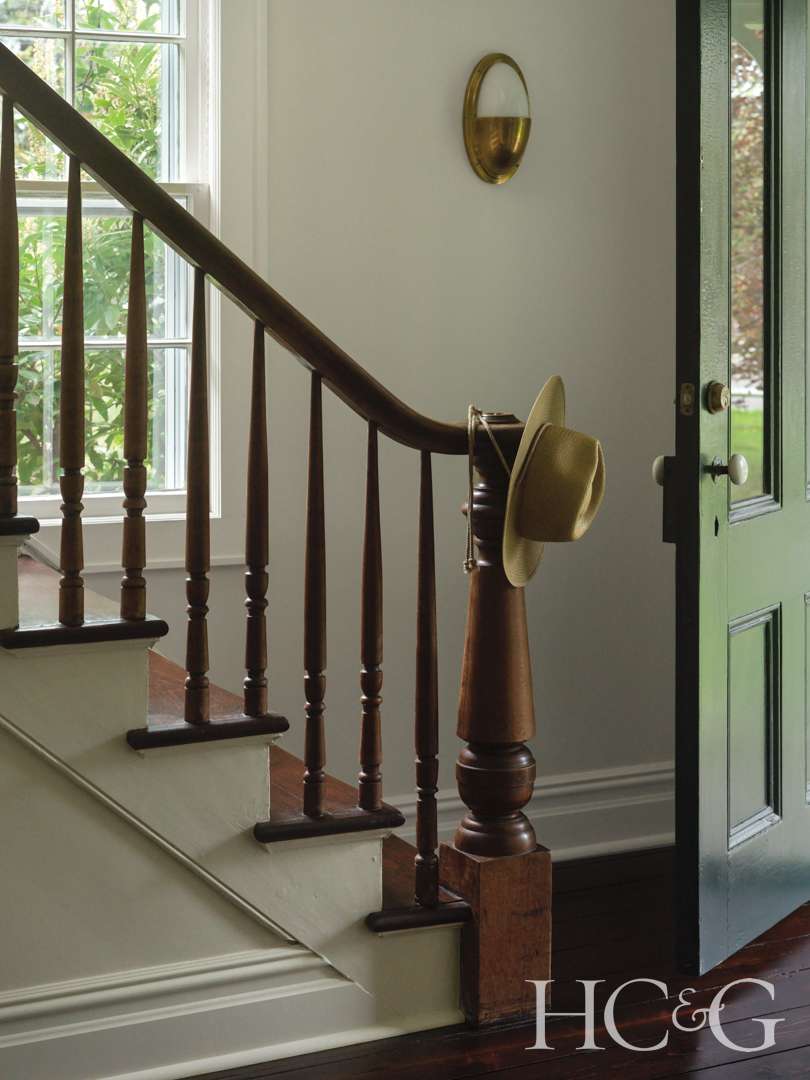 Bellport house wood staircase