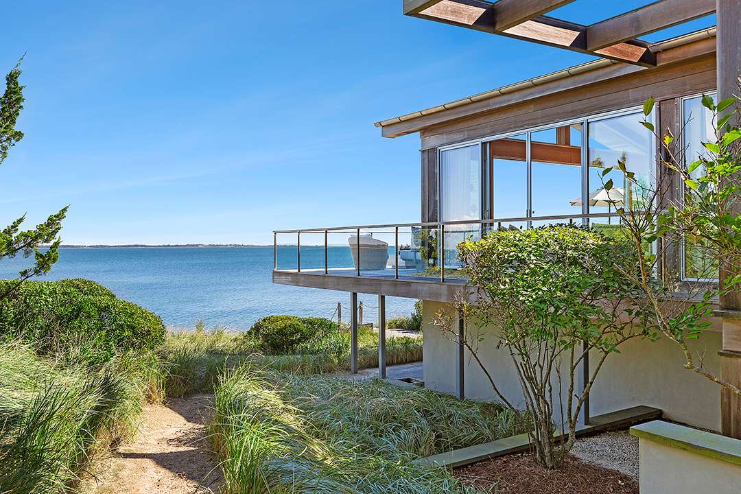 Balcony overlooking the bay