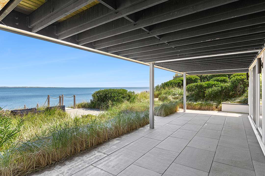Patio with access to dock