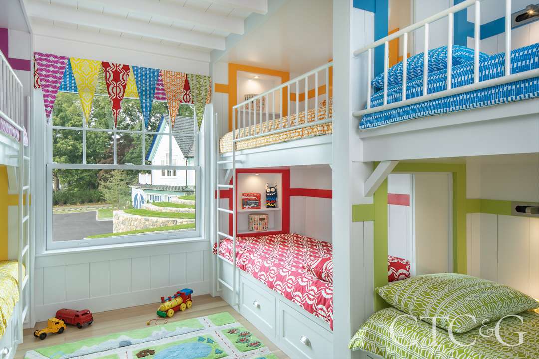 Kids colorful bunkbeds