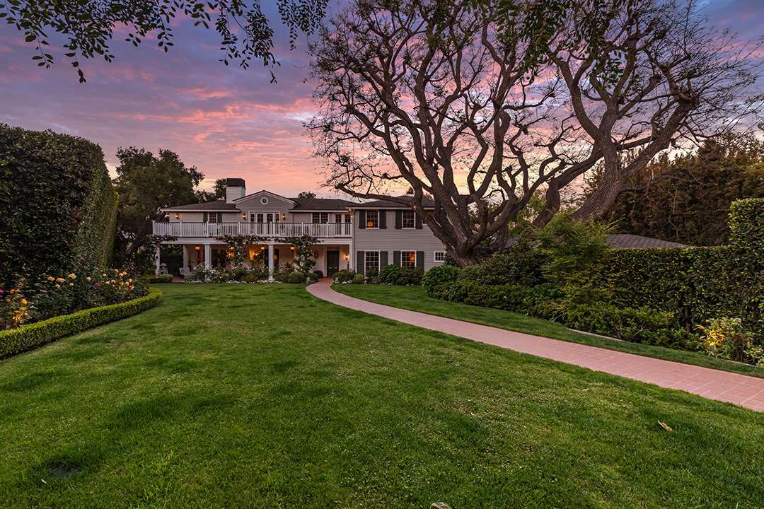 Front yard at Audrey Hepburn's former LA mansion