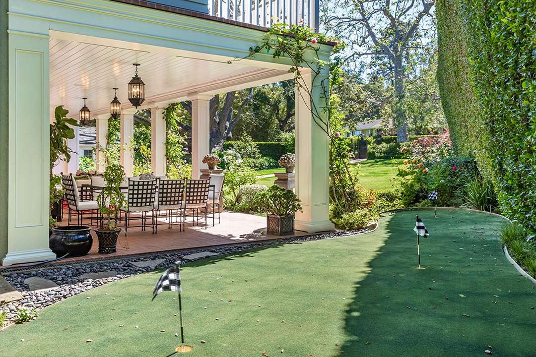 Mini golf course at Audrey Hepburn's former LA mansion
