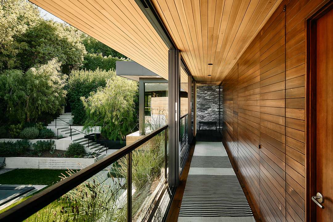 Lizzo's wooden balcony