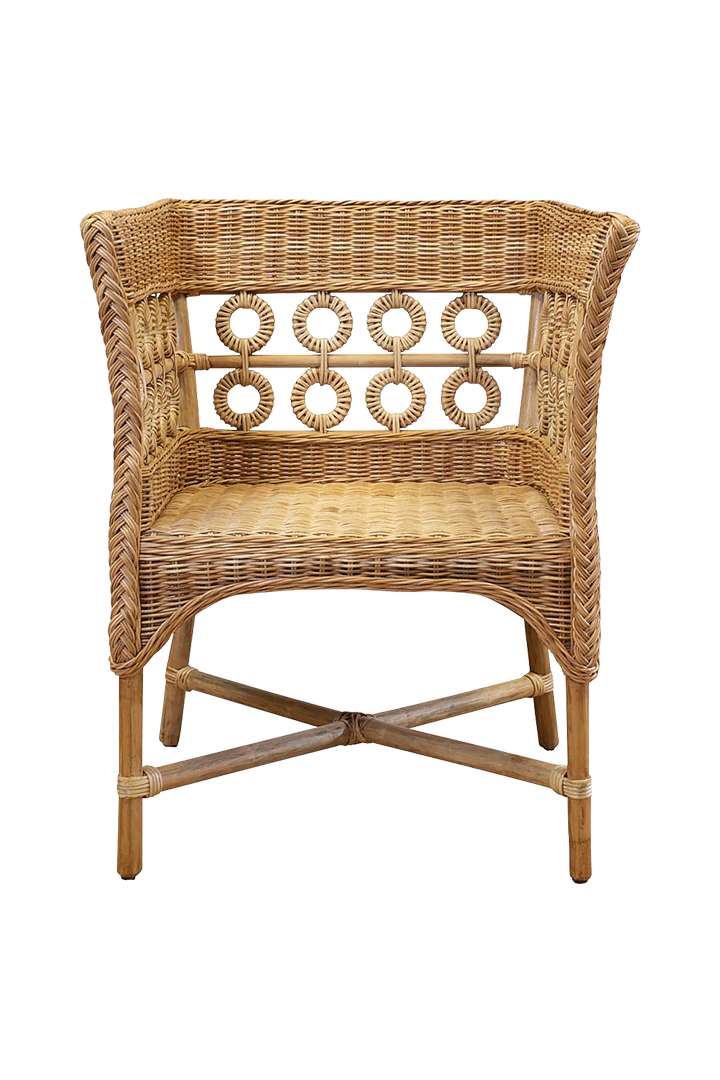 Rattan and wicker chair