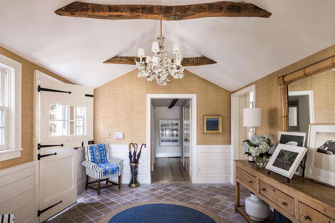 Water Mill Home Beige and Blue Foyer