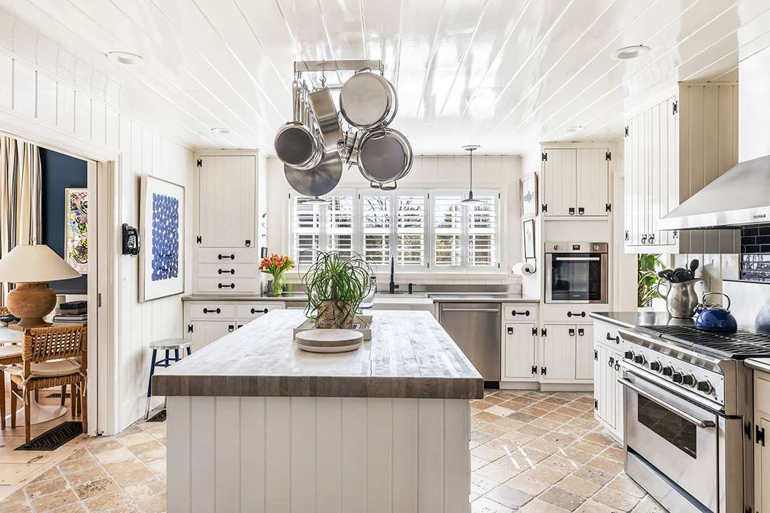 Water Mill Home White and Brown Kitchen
