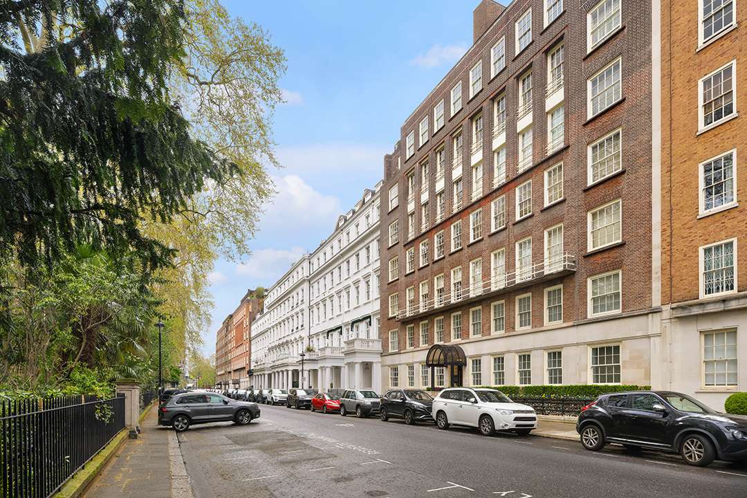 Outside London flat complex