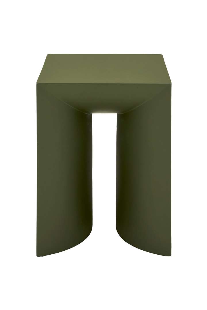 Green outdoor stool