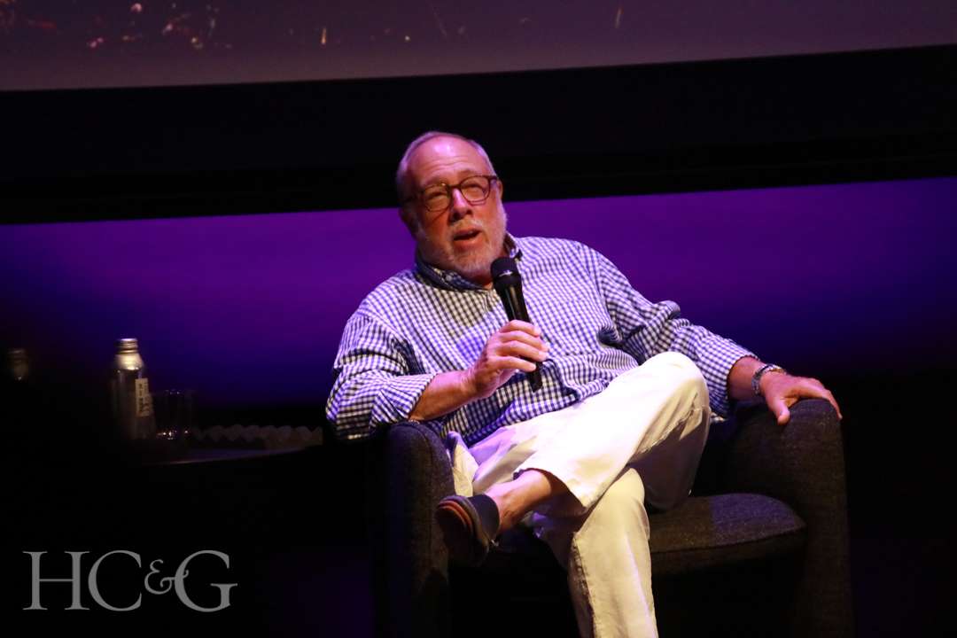Ed Hollander speaking on panel at East Hampton Art & Design Days
