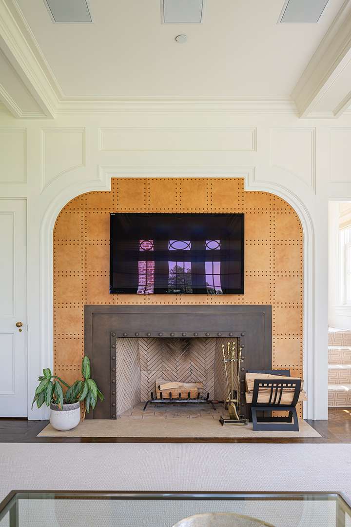 Todd Boehly's modern fireplace