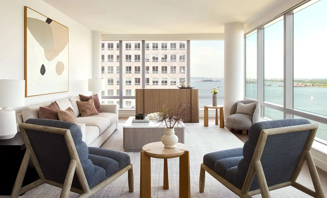 Inside a Sleek Apartment Overlooking the Hudson River