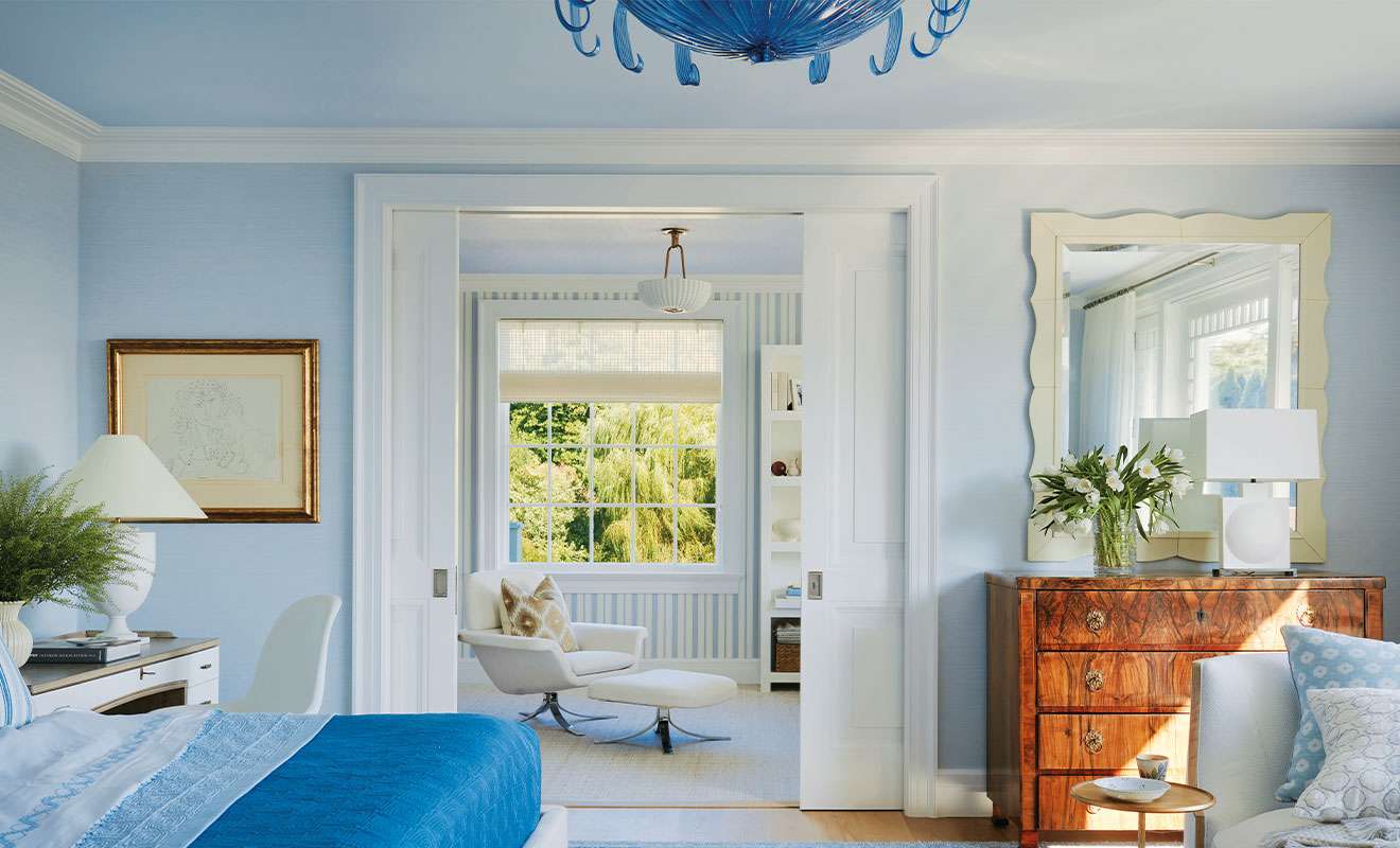 Blue Hues Fill This Coastal Connecticut Residence