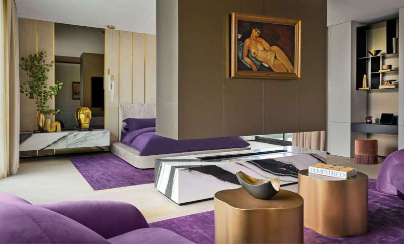 Bold Pops of Color Fill This Bal Harbour Residence