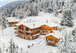 Check Out a Sumptuous Mountain Chalet Up for Sale in the Swiss Alps