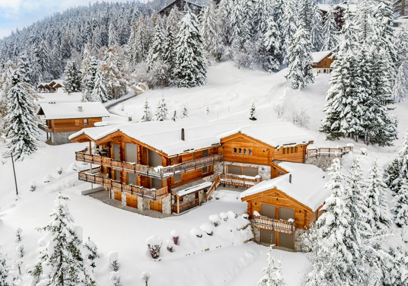 Check Out a Sumptuous Mountain Chalet Up for Sale in the Swiss Alps