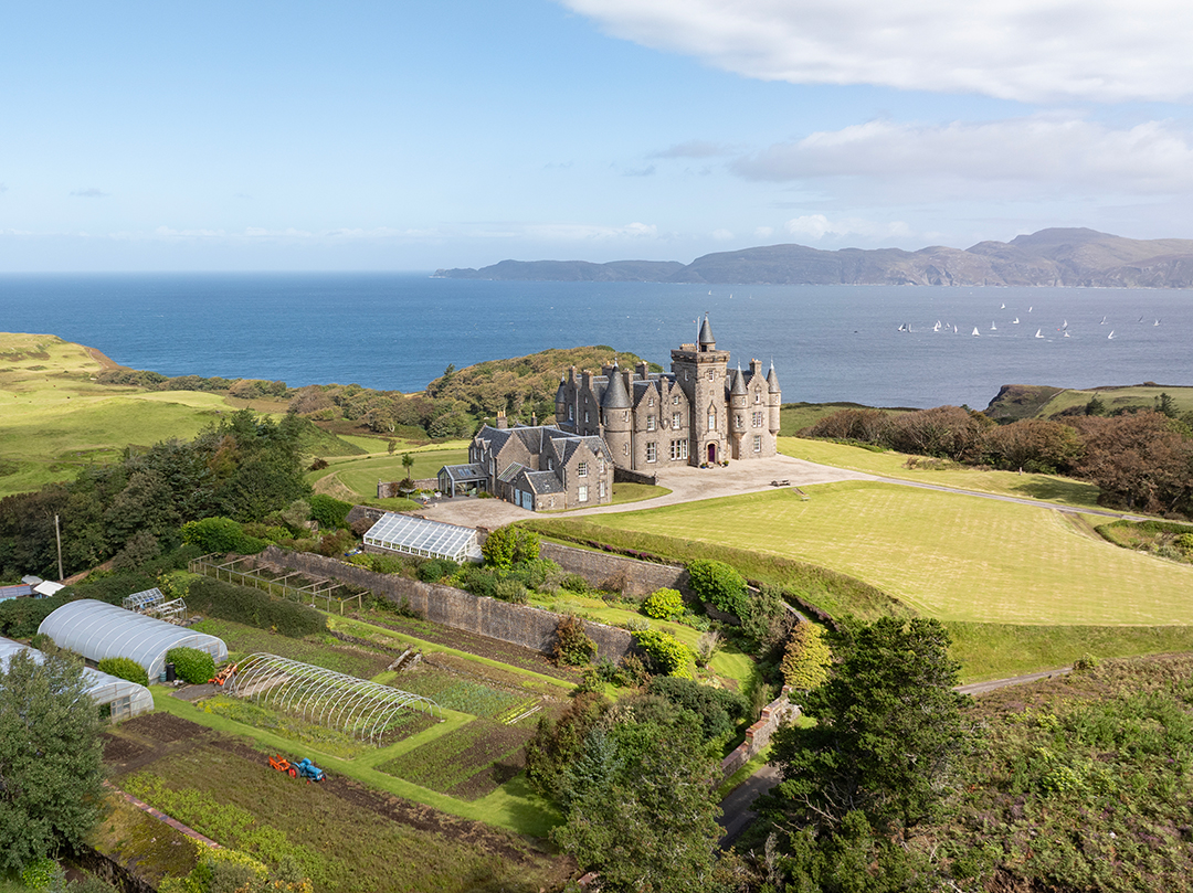 Tour a 3,700-Acre Scottish Estate with a Magnificent Coastal Castle Asking £9M
