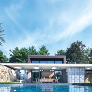 Step Inside a Contemporary Pool House Retreat