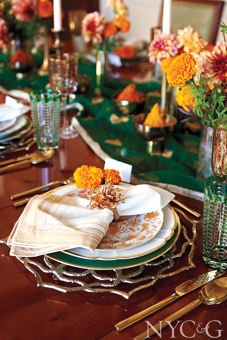 Colorful place settings