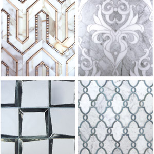 Mosaic Tiles in Black and White