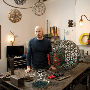 Metalworker Kenneth Nilson Puts an Industrial Spin on Lighting