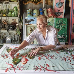 A Decoupage Artist's Work Evokes Images of the Deep Blue Sea