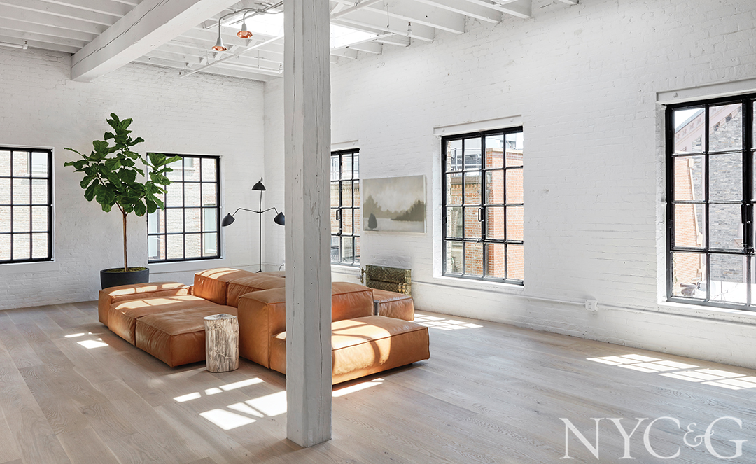 Open living room in Soho apartment