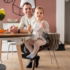New High Chair Created by a World Famous Designer Extends Into the Teenage Years