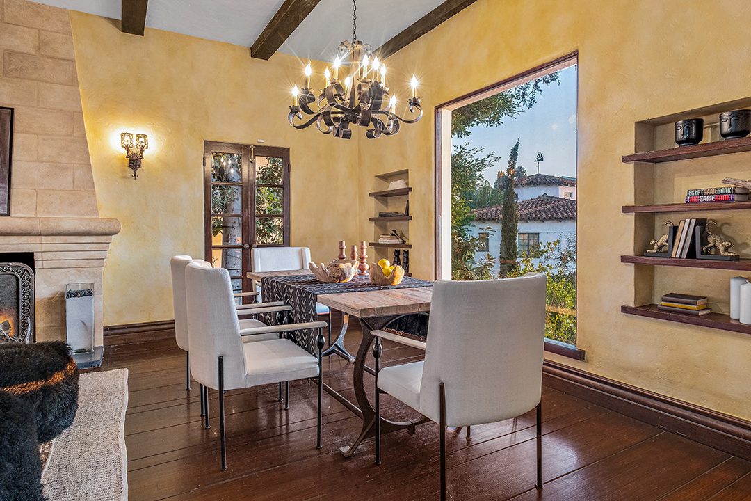 Dining table at Aaron Paul's Home