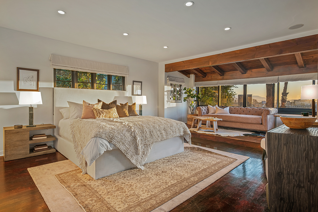 Master Bedroom in Aaron Paul's Home