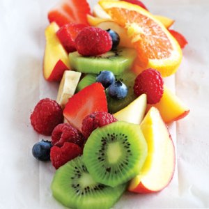 Fresh Fruit Papillotes with Melting Ice Cream