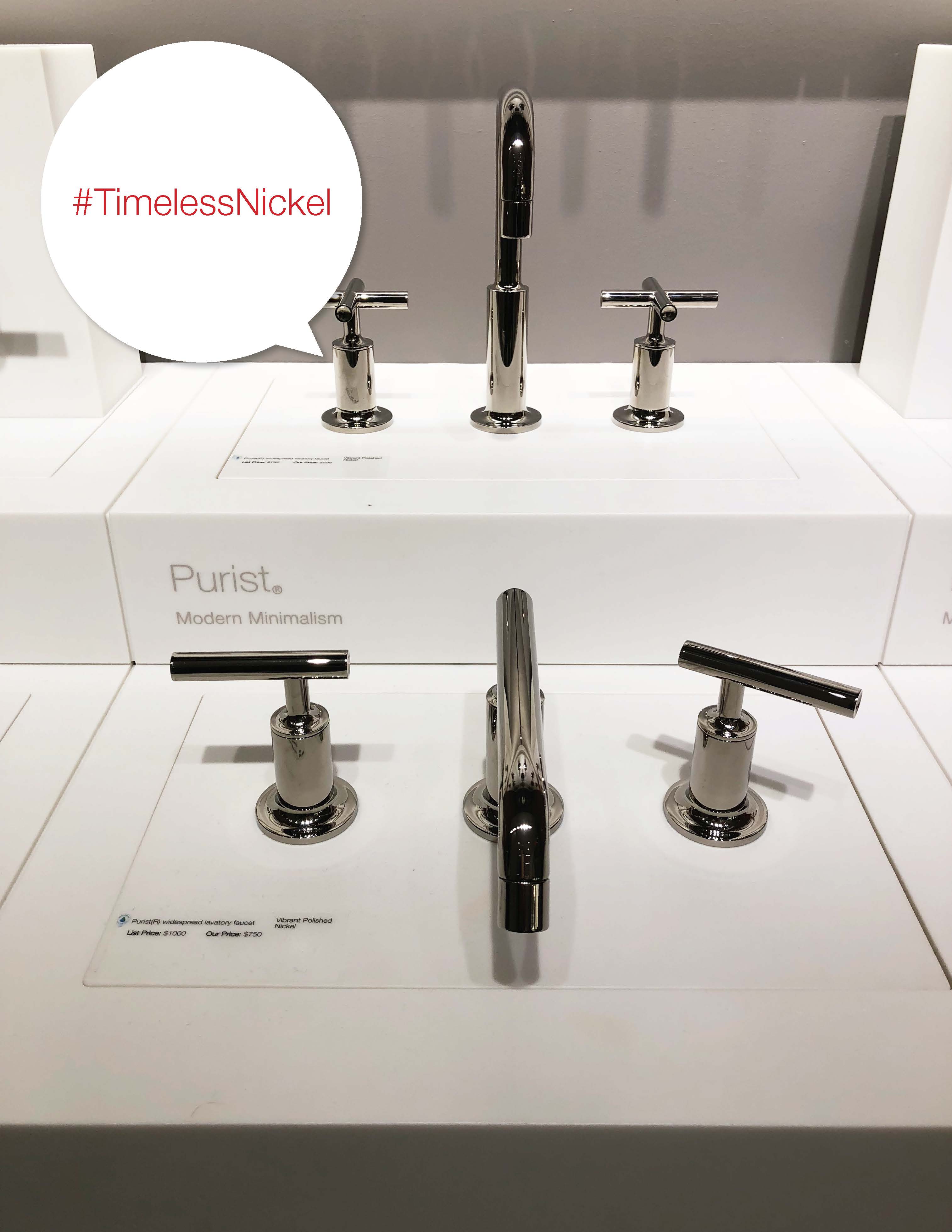 Kohler nickel faucets