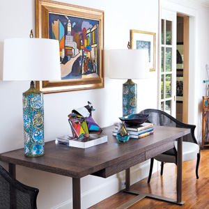 Elegant Design Complements Art and Personal Collections to Make This House a Home