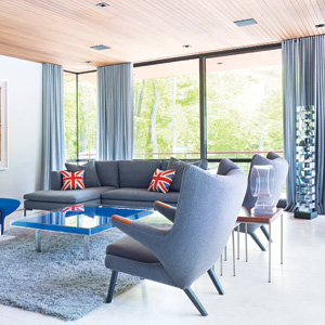 Plaid Meets Prada When Scottish-Born Architect Kevin O'Sullivan Designs a Home for Art-Loving Clients in Amagansett