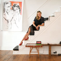 Artist Sabina Streeter makes drawings with cinematic flair